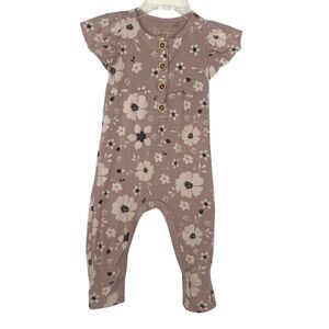 Jessica Simpson Baby Girl’s Romper Snap Bottom Closure Size 6/9mo